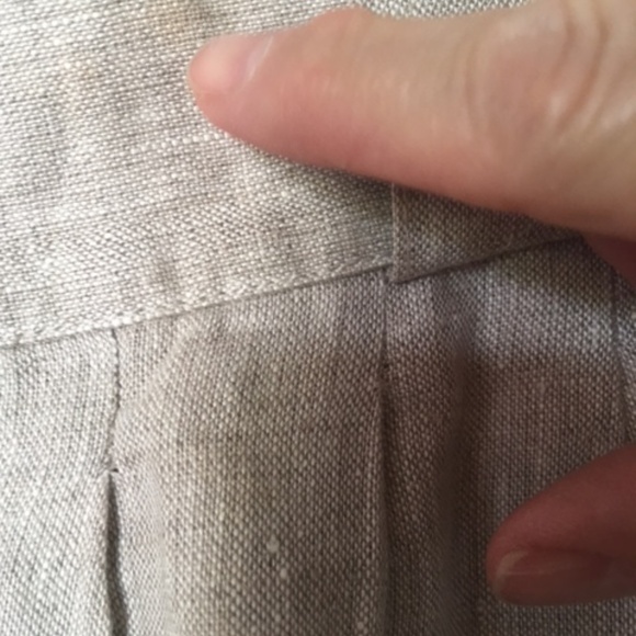 100% Crisp NWOT Linen natural-colour, high waisted pants, fully lined. - Picture 8 of 8
